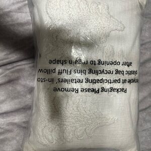 White Textured pine tree pillow